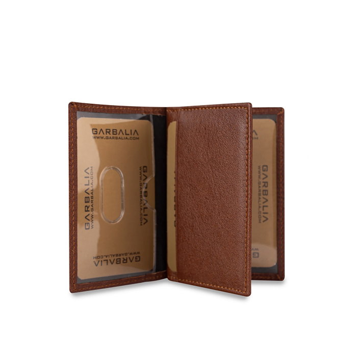 Zoozie Bags Vera Cartera para Hombre en Piel Auténtica Color Tostado 9.8x2x6.8 cm